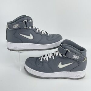 Nike Air Force 1 Mid‎ NYC  Men's 7 Cool Grey Jewel DH5622-001 Excellent